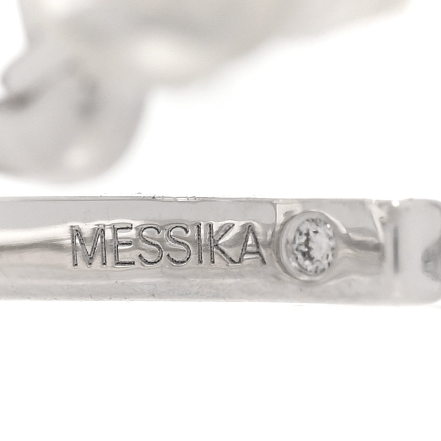 Messika 18K White Gold Diamond Muliti-Creoles Gatsby Earrings 5 of 7