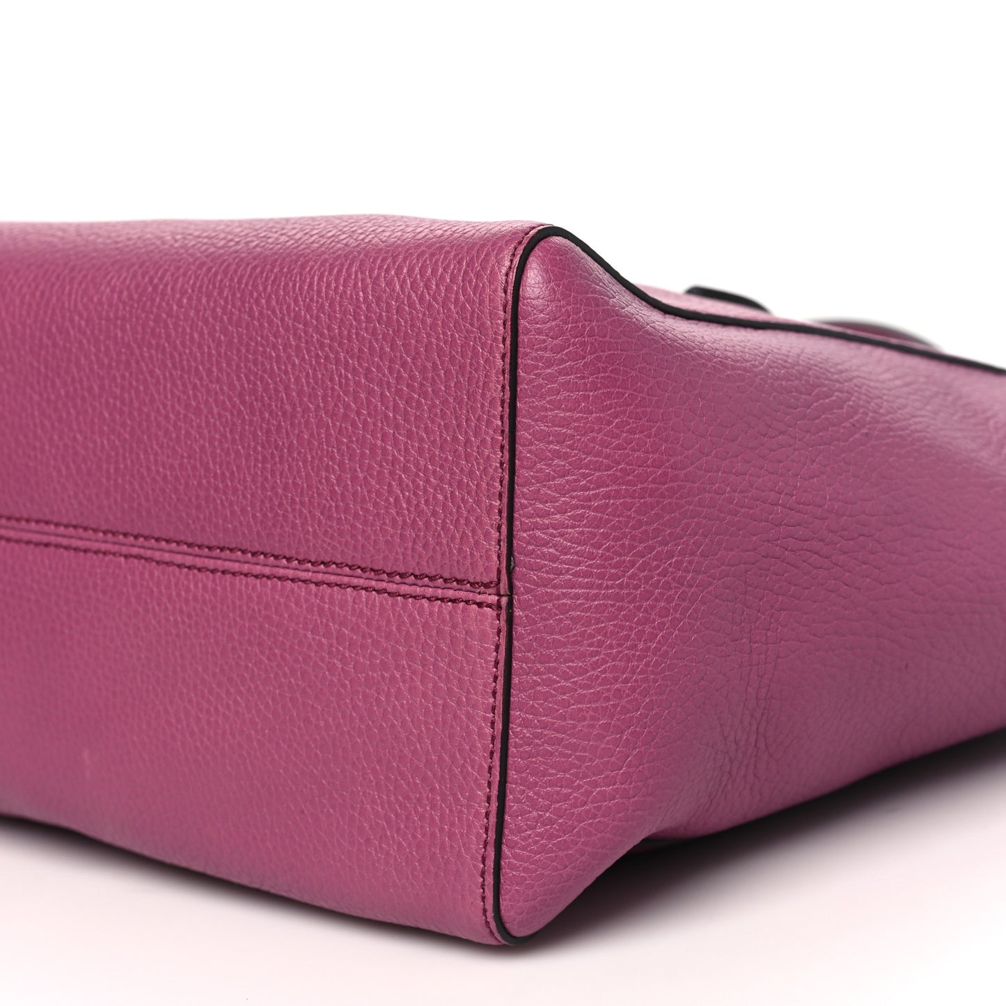 Dollar Calfskin Small Swing Tote Peonia Flower Washed Blue