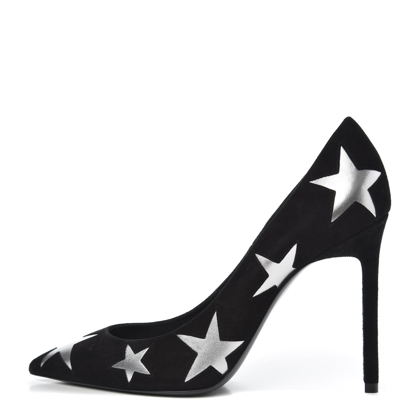 Kid Scamosciato Anja Star 105 Pumps 38 Black Silver