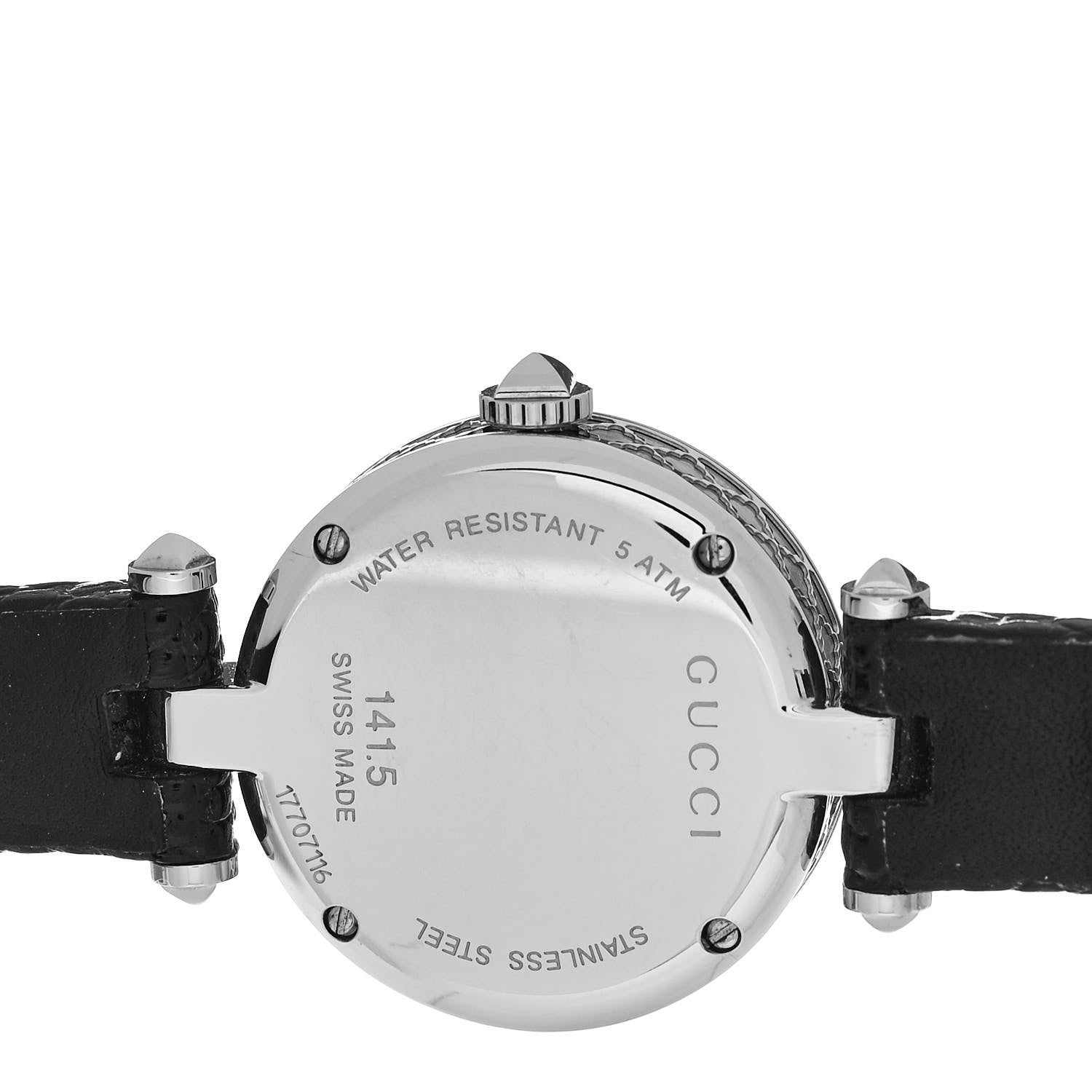 Gucci Stainless Steel Lizard Diamond Bezel Mother of Pearl 27mm Diamantissima Quartz Watch 4 of 4