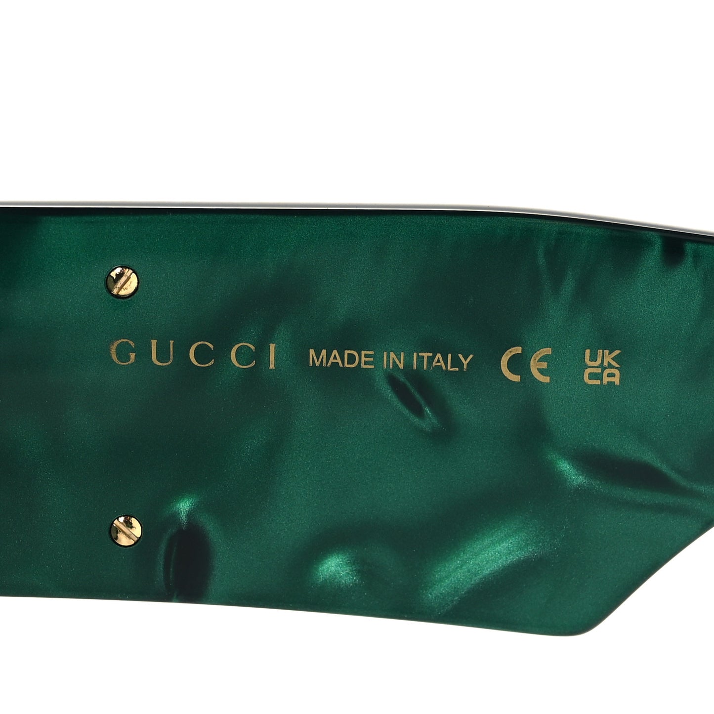 Acetate Square Frame Sunglasses GG0956S Green Black