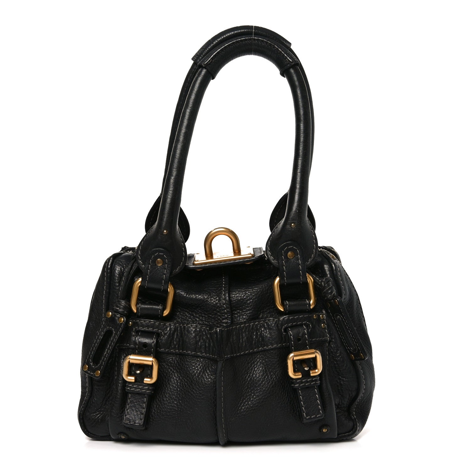 Chloe Calfskin Paddington Small Shoulder Bag Black 1866679
