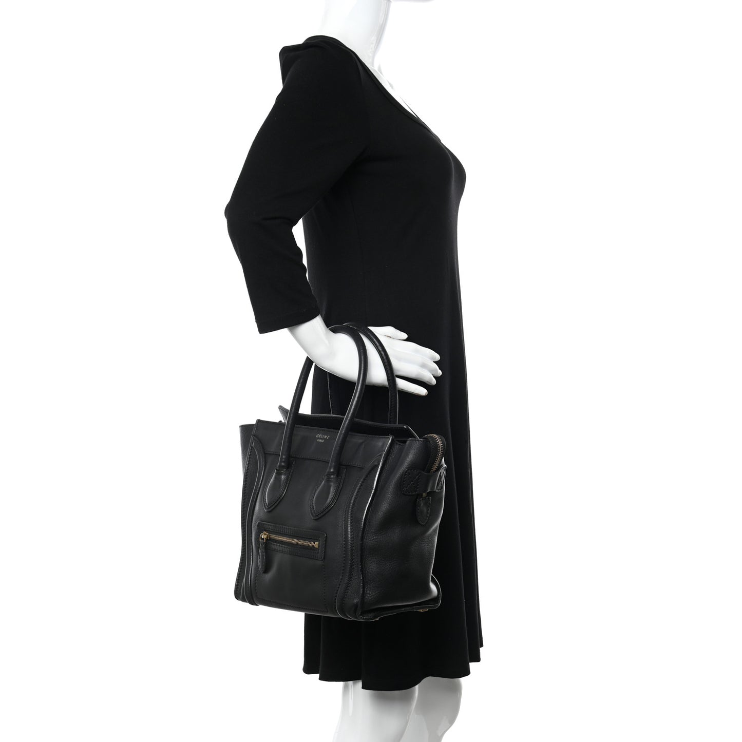 Smooth Calfskin Micro Luggage Black