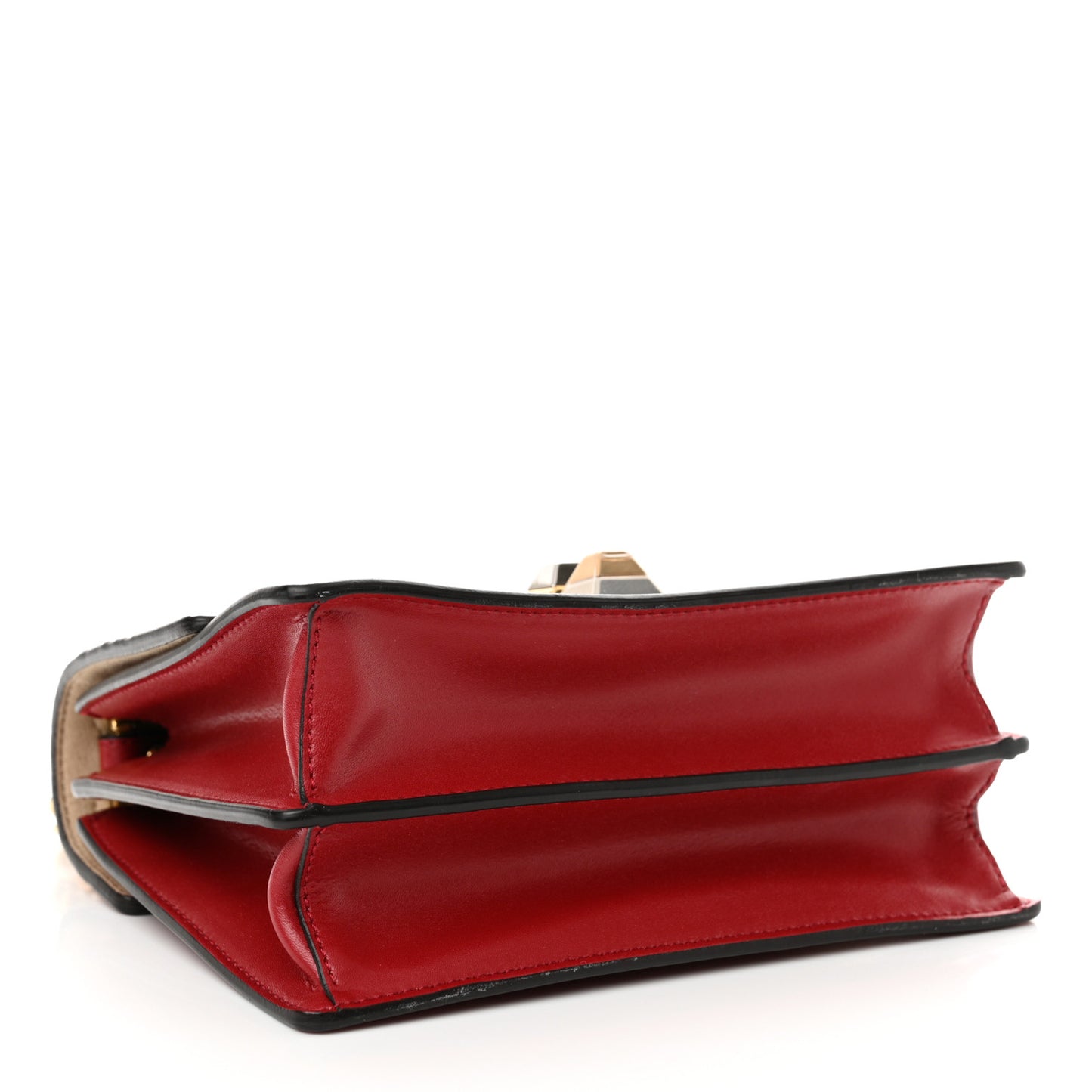 Vitello Liberty FF 1974 Embossed Small Kan I Shoulder Bag Fragola