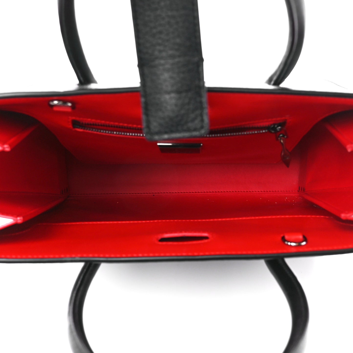 Calfskin Empire Patent Studded Medium Paloma Black