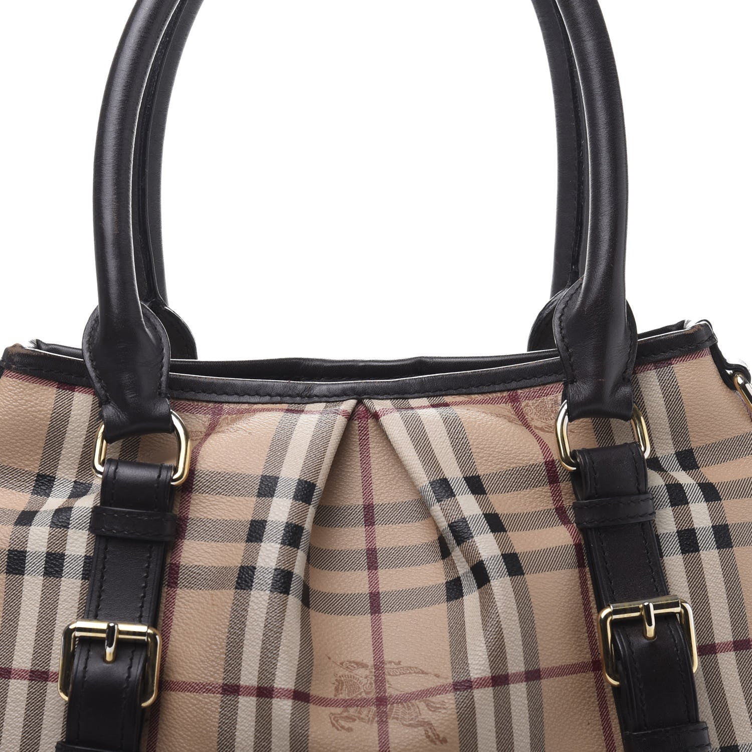 Burberry Haymarket Check Small Northfield Tote Chocolate 11 of 22