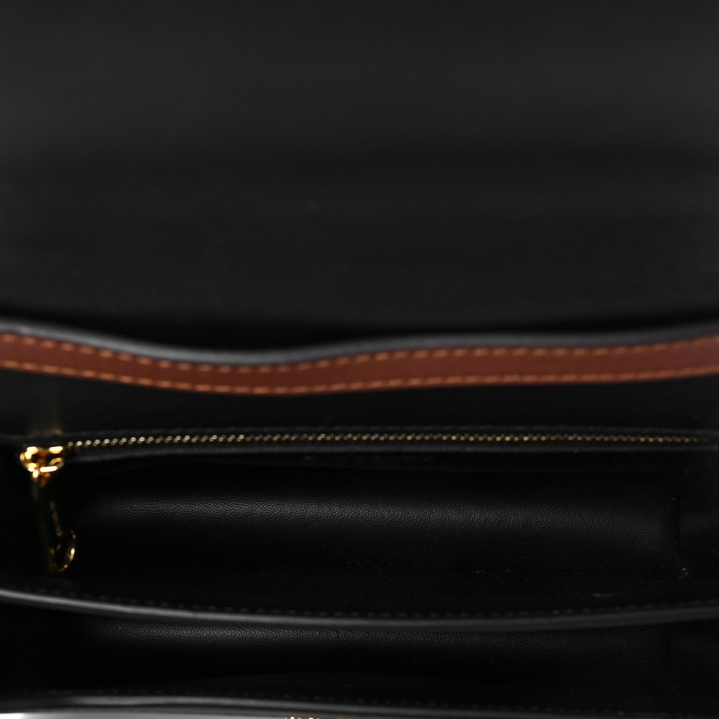 E-Canvas Monogram Stripe Small TB Bag Bridle Brown