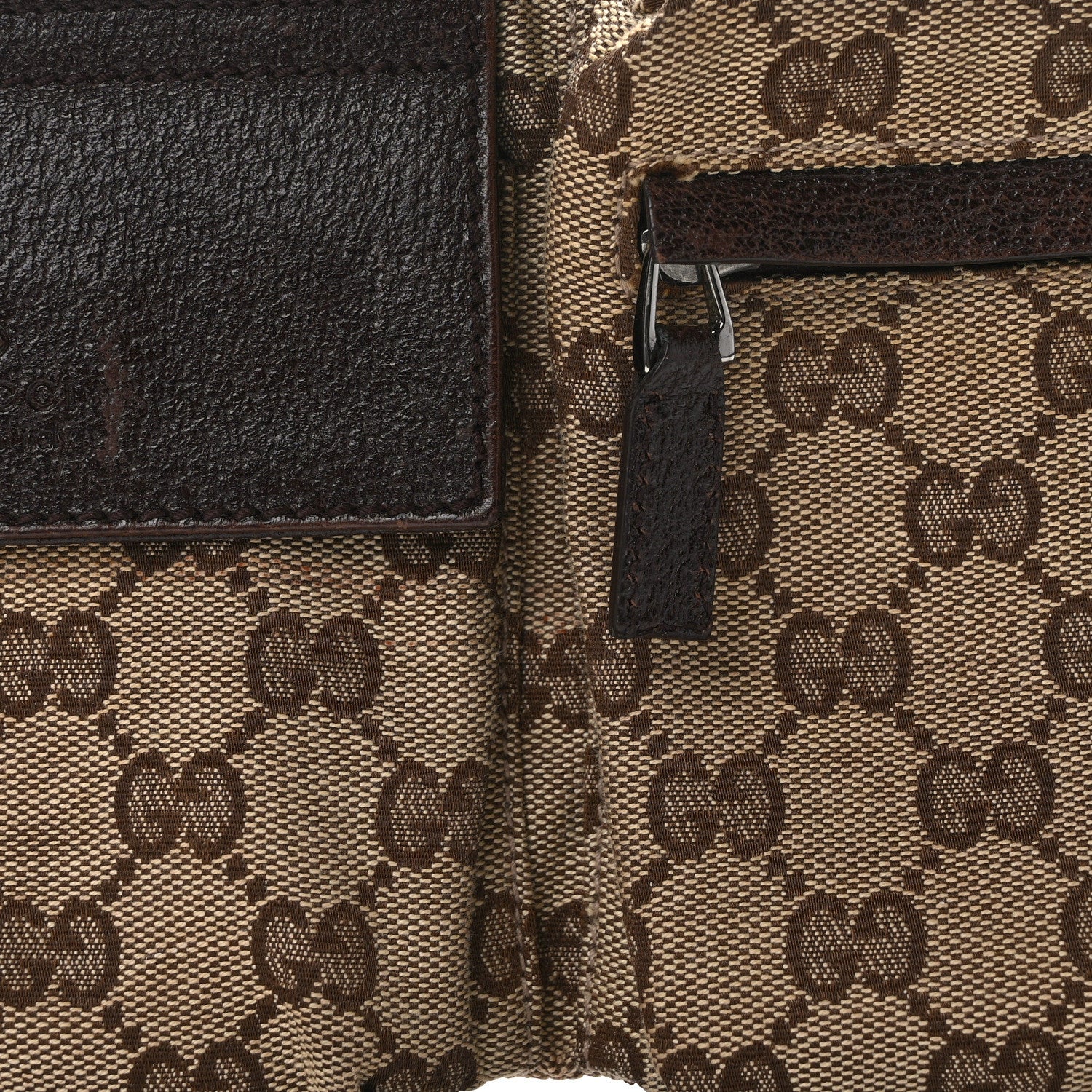 Gucci Monogram Web Belt Bag Dark Brown 8 of 14