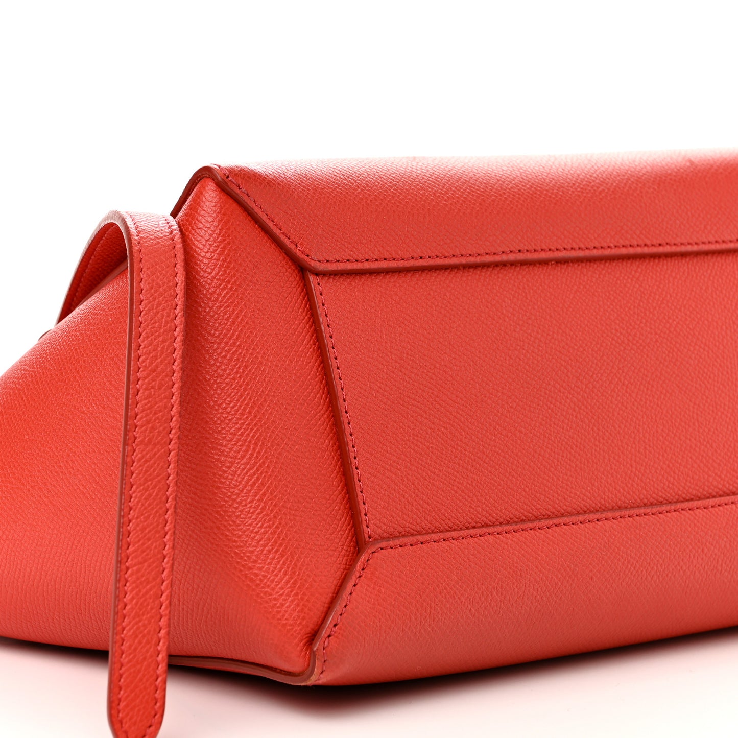 Grained Calfskin Micro Belt Bag Coral