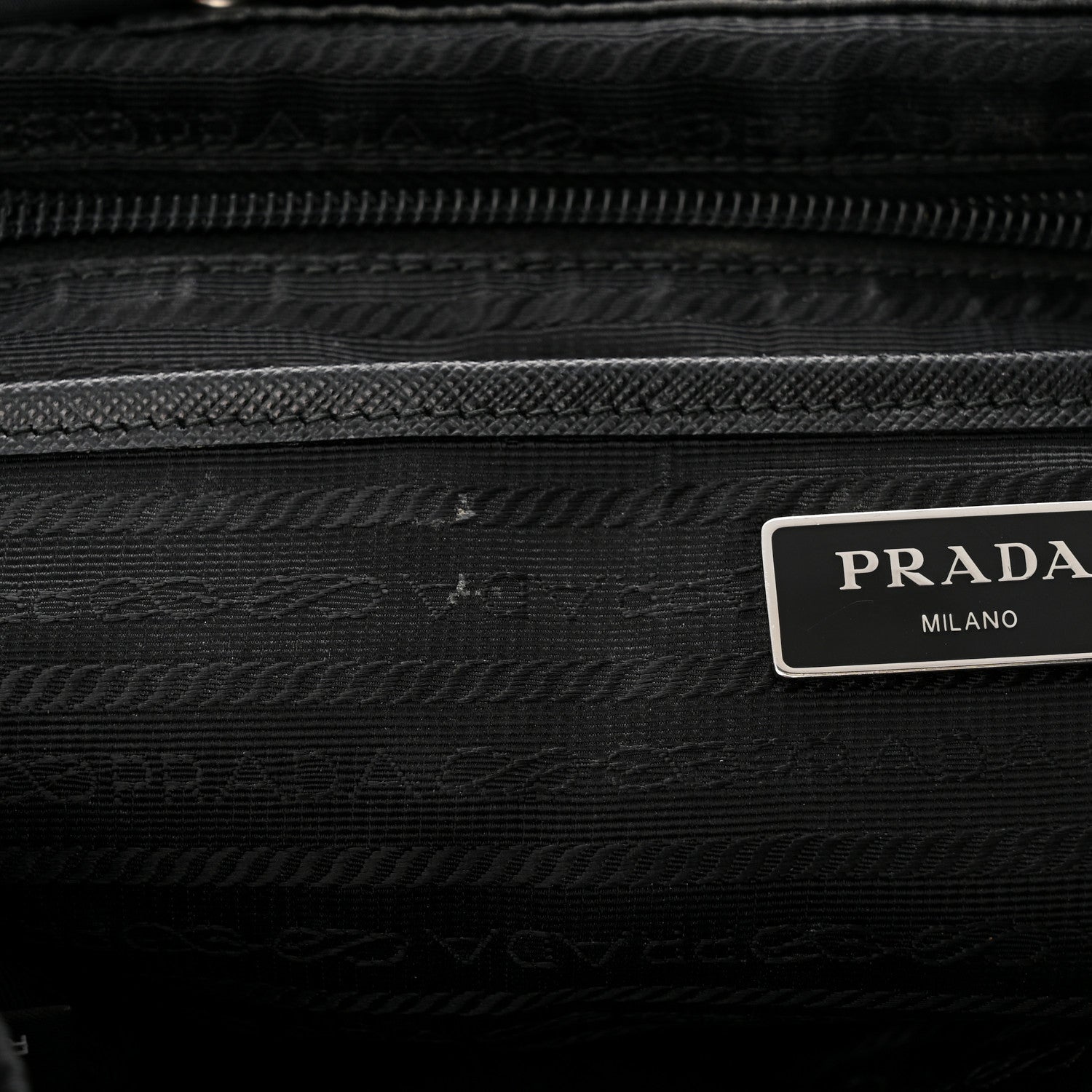Prada Re-Nylon Saffiano Medium Backpack Black 12 of 15