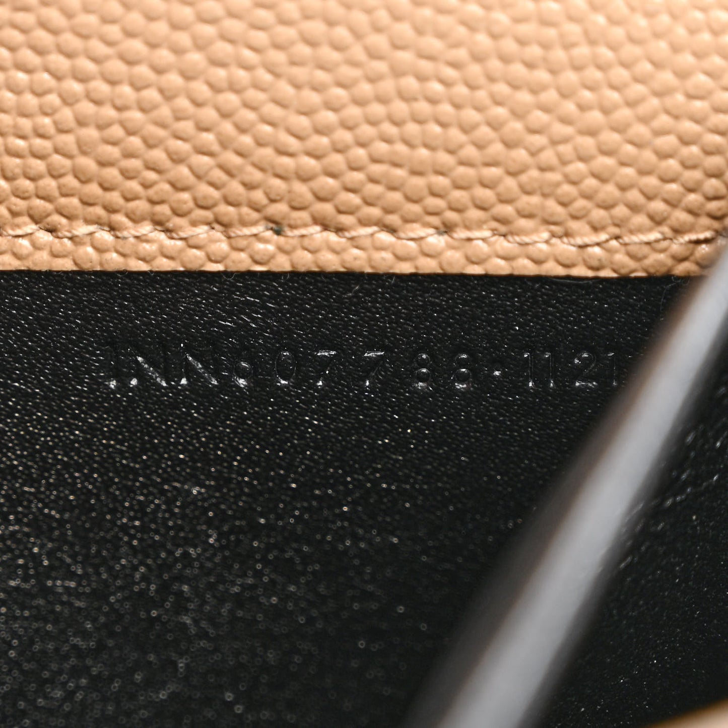 Grain De Poudre Monogram Uptown Chain Wallet Dark Beige