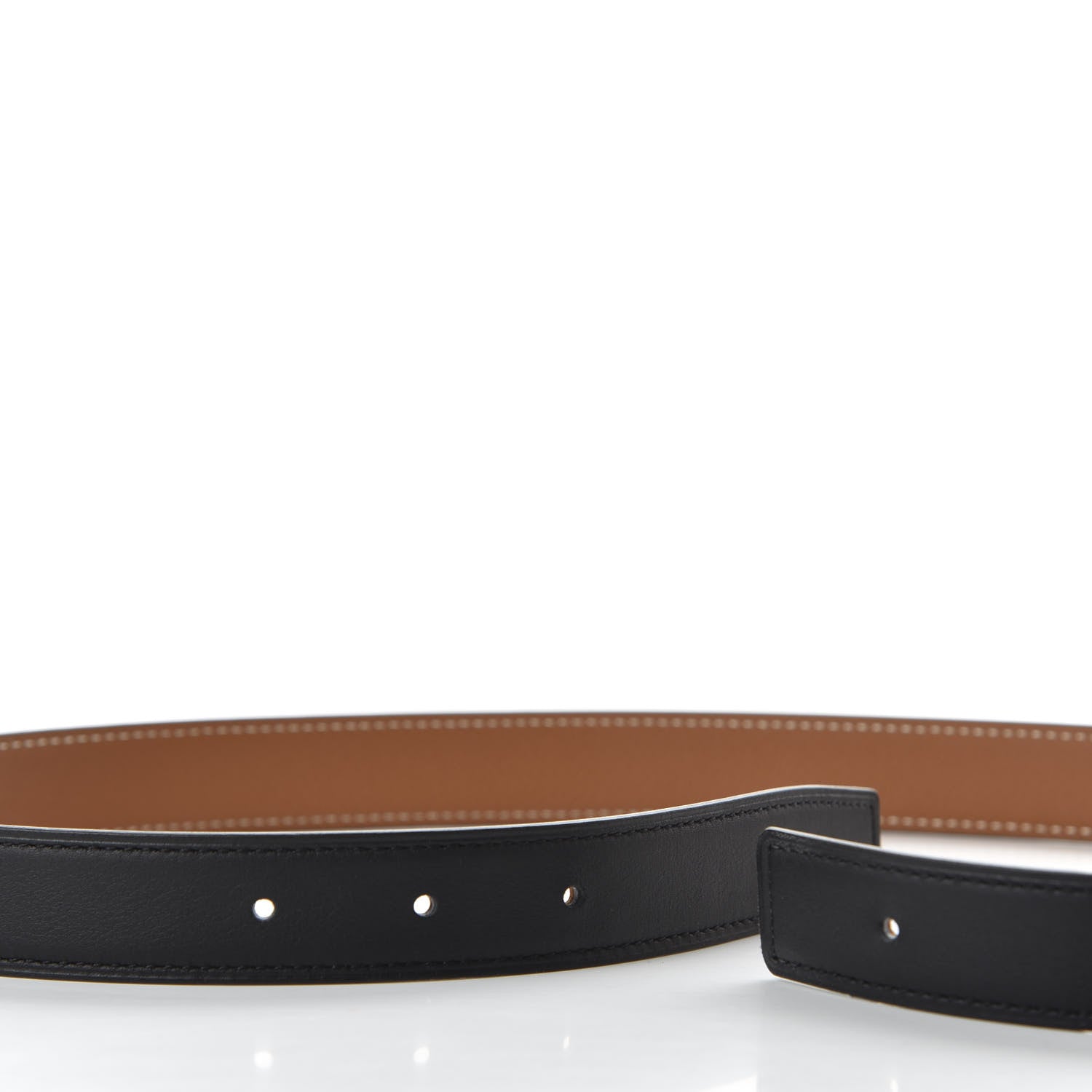 Hermes Swift Epsom 24mm Belt Strap 80 Black Gold 5 of 6