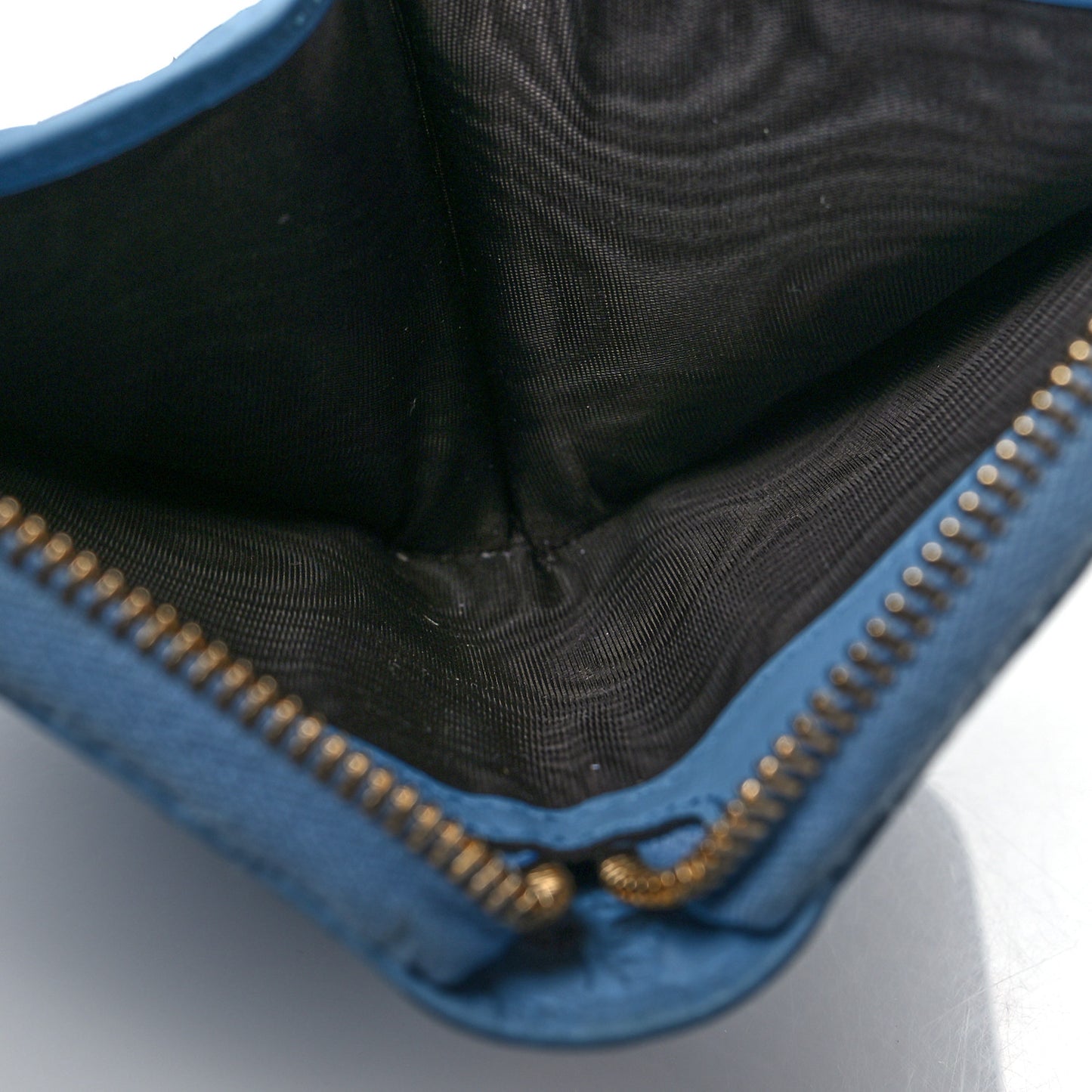 Soft Microguccissima Zip Around Organizer Wallet Mineral Blue