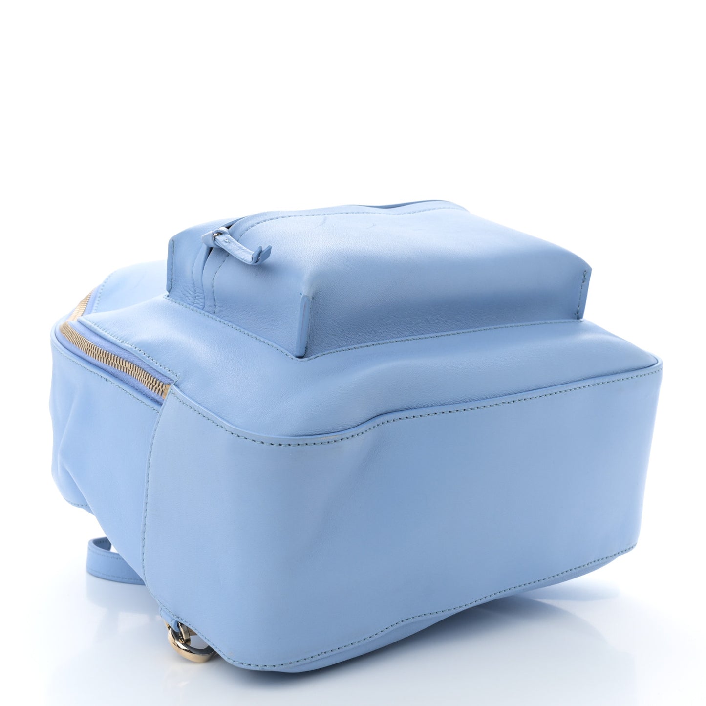 Calfskin Palazzo Medusa Backpack Blue