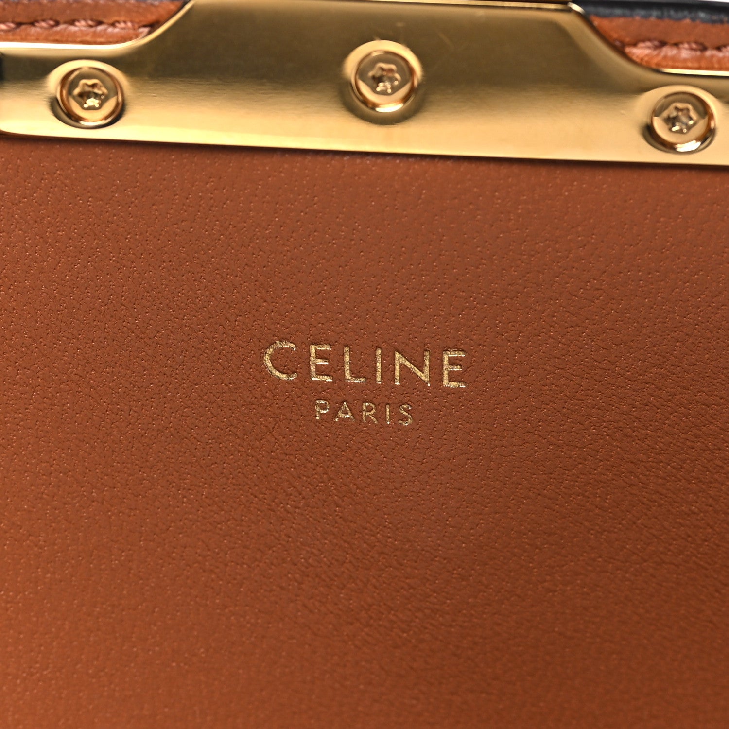 Celine Calfskin Triomphe Canvas Teen Triomphe Bag White 6 of 8