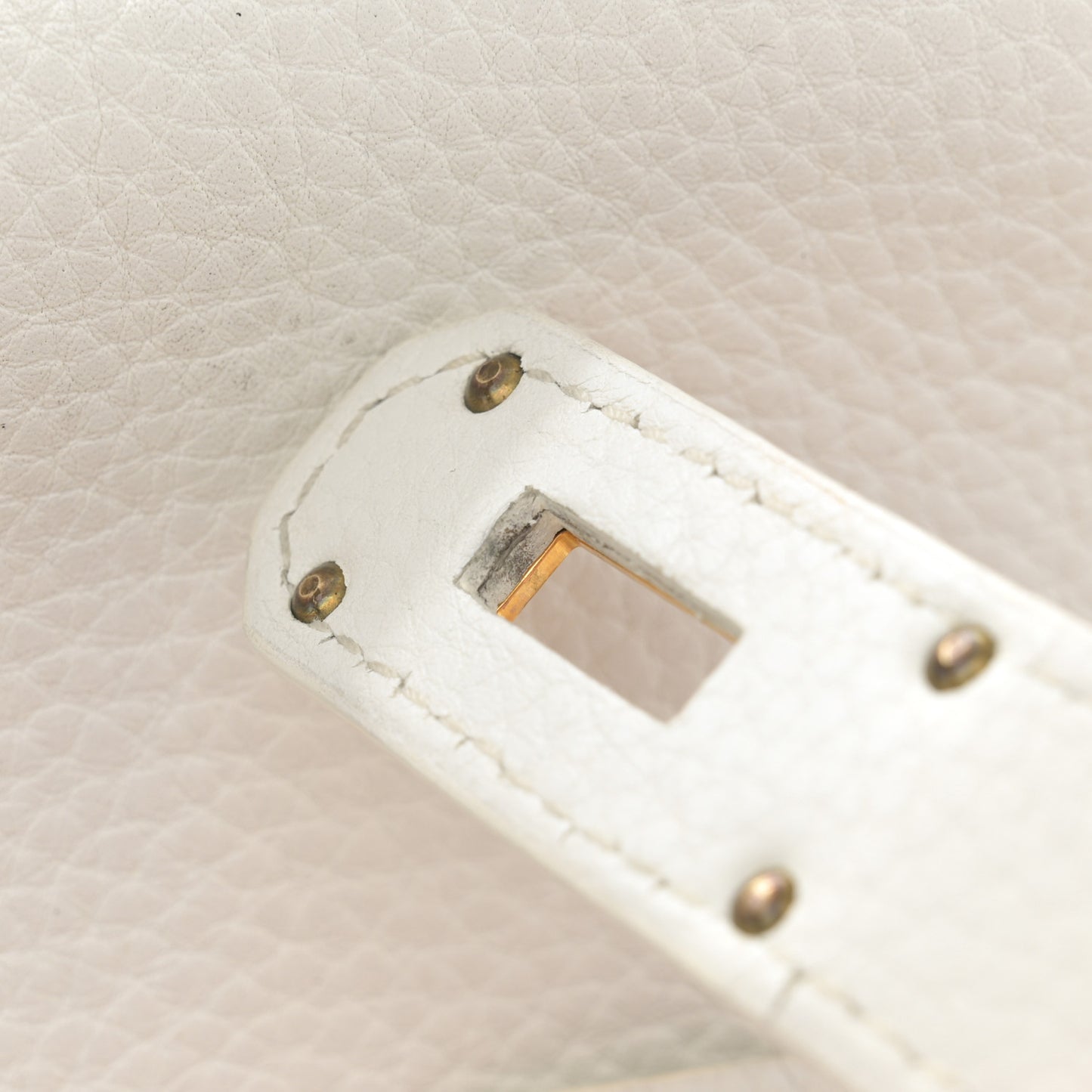 Taurillon Clemence JPG Birkin 42 White