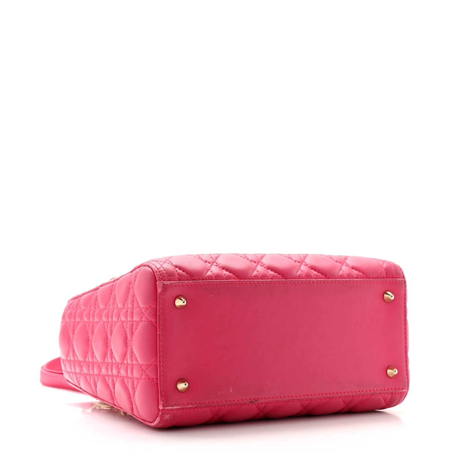 Lambskin Cannage Medium Lady Dior Pink