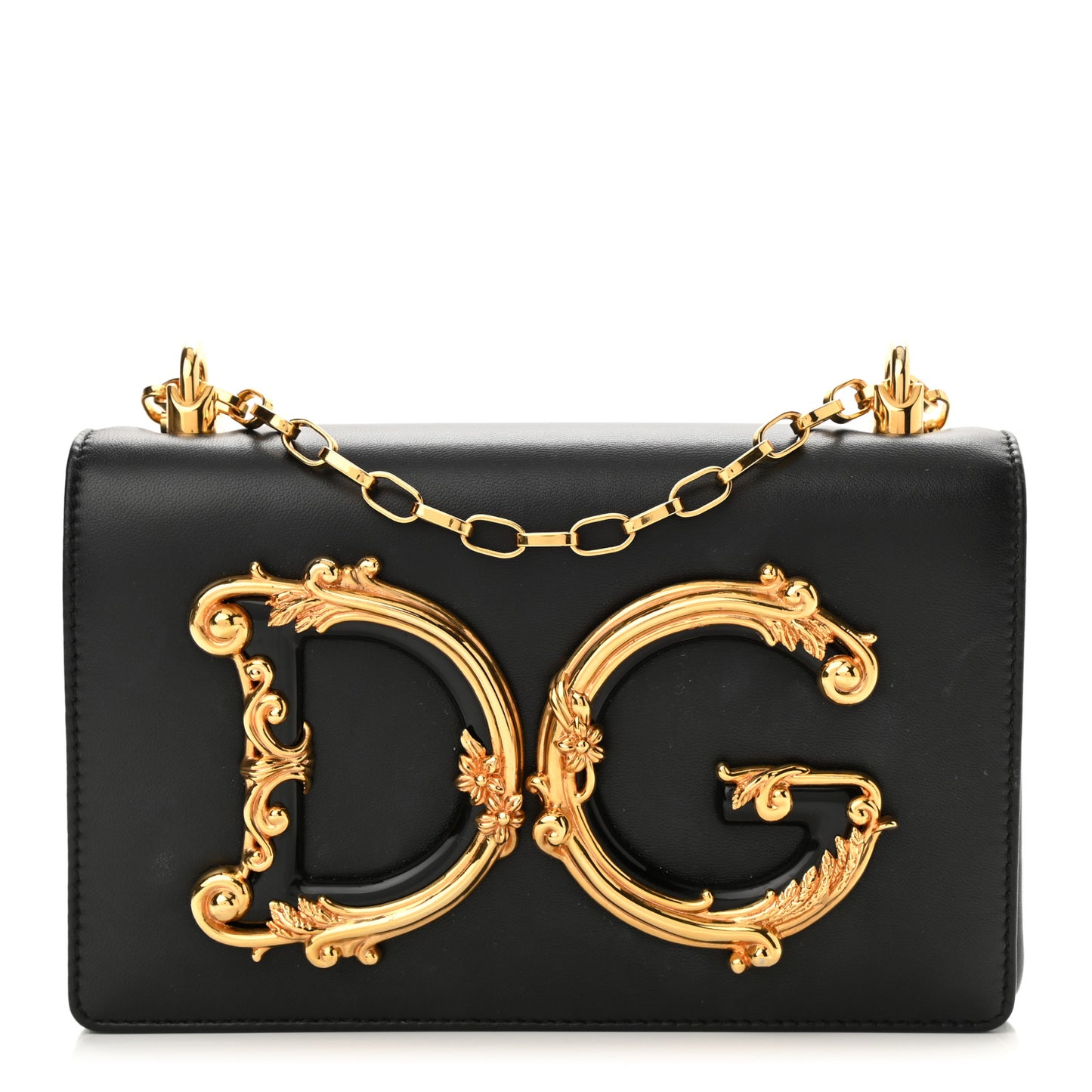 Nappa DG Girls Shoulder Bag Black