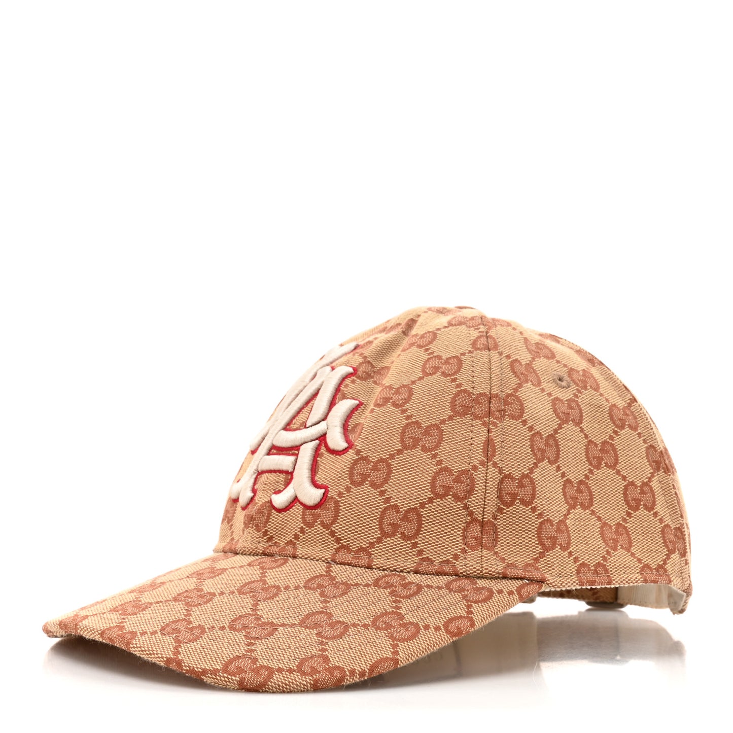 X MLB Monogram LA Dodgers Baseball Hat 57-61 Beige Ruggine