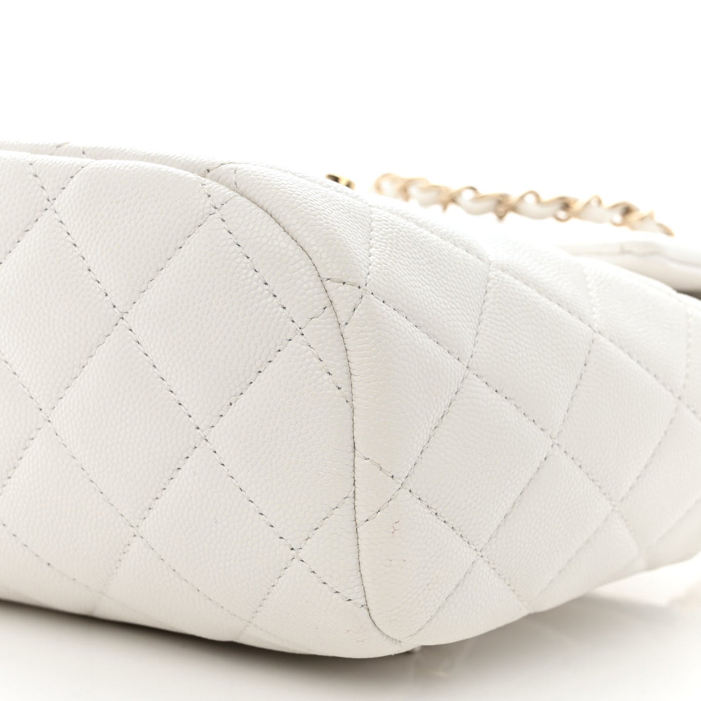 Caviar Quilted Urban Spirit Backpack White