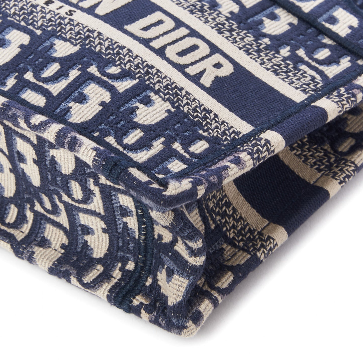 Oblique Mini Book Tote Blue Multicolor
