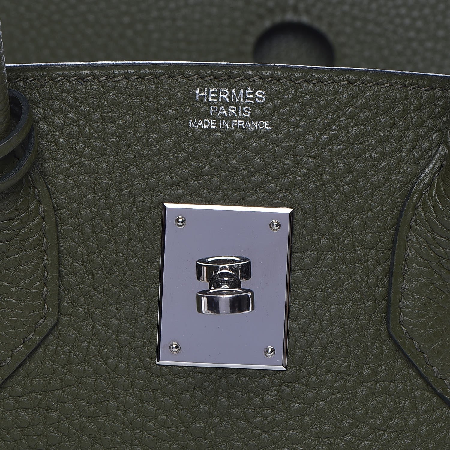 Hermes Togo Birkin 30 Vert Olive 17 of 31
