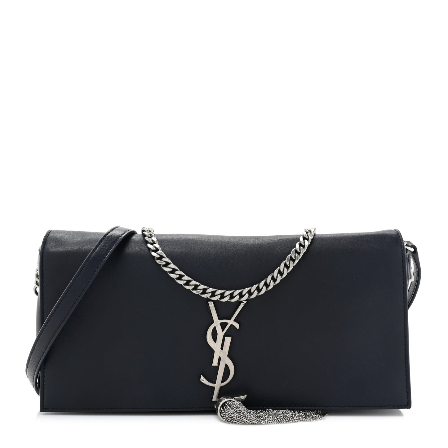 Lambskin Monogram Tassel Kate 99 Navy