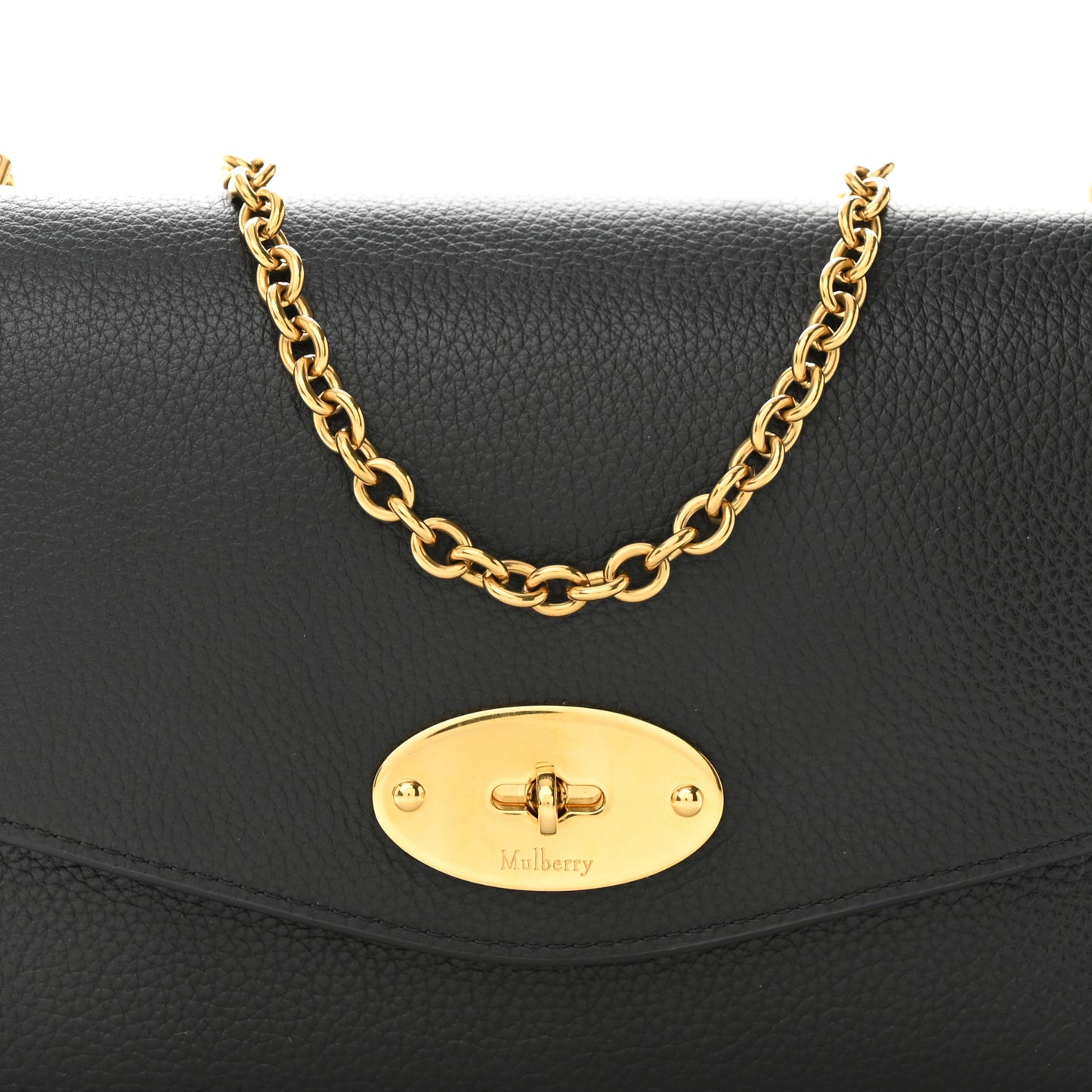 Small Classic Grain Calfskin Small Darley Black