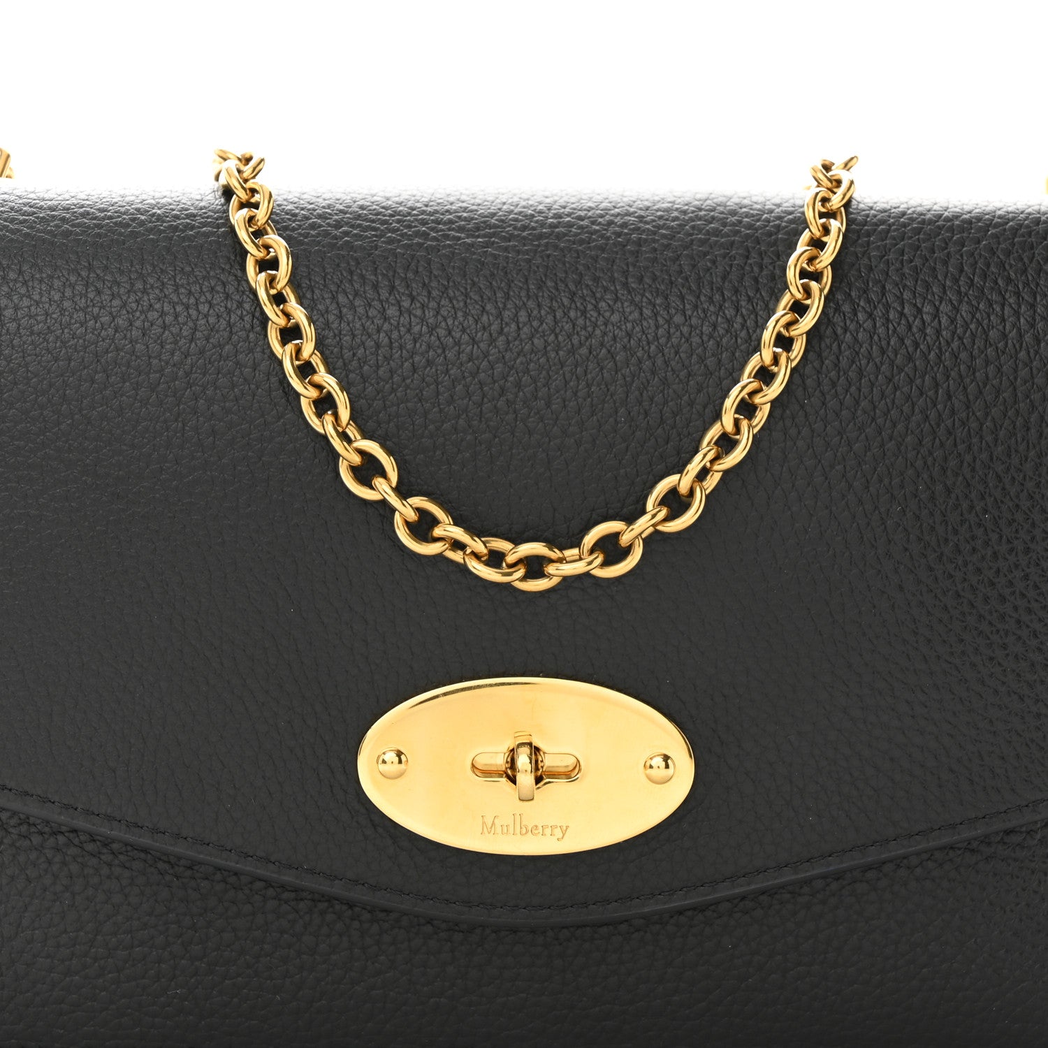 Mulberry Small Classic Grain Calfskin Small Darley Black 7 of 10