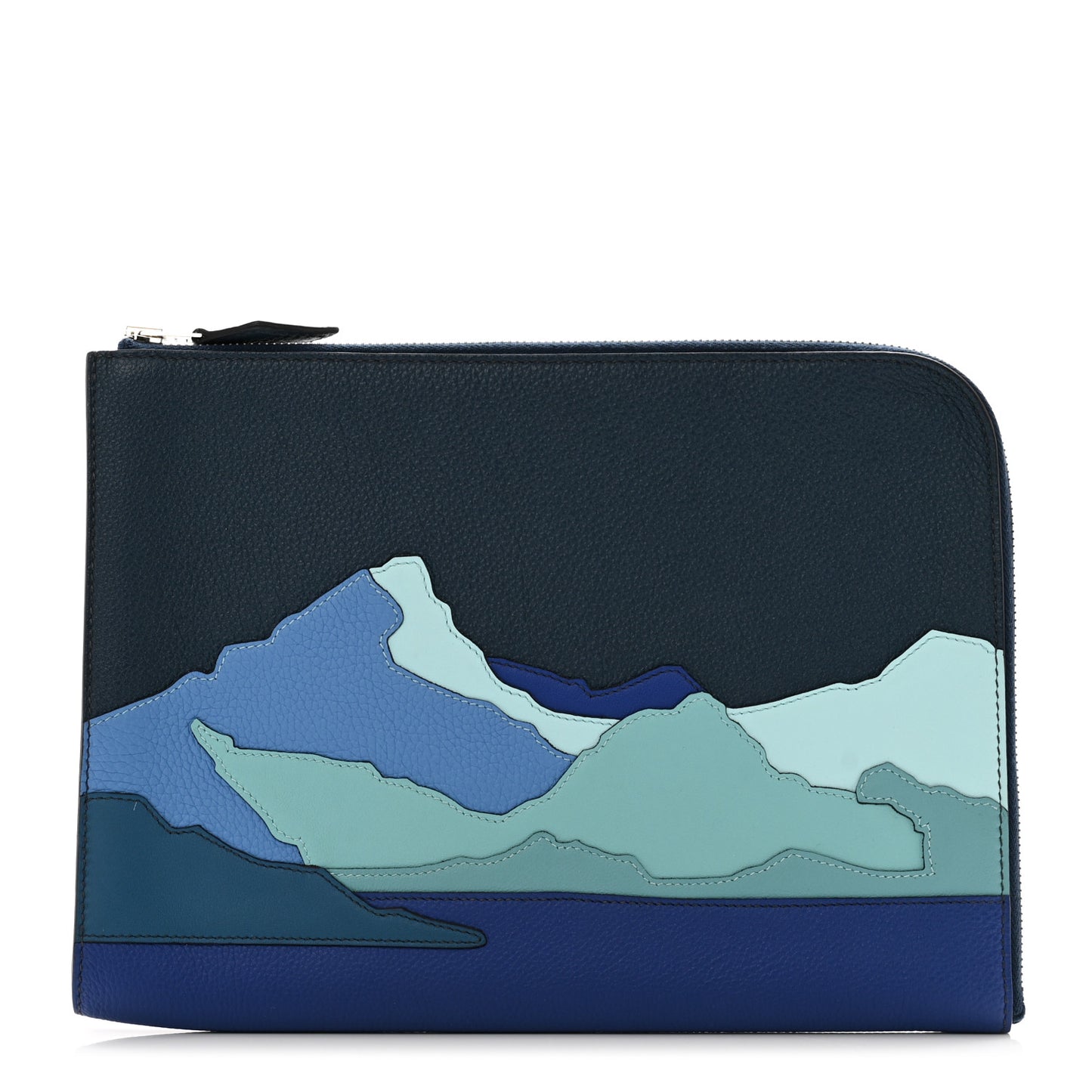 Togo Swift Endless Road Zip Tablet Pouch Bleu de Prusse