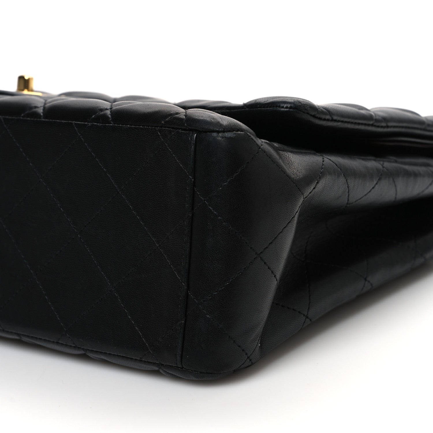 Chanel Lambskin Quilted Maxi Double Flap Black 10 of 13