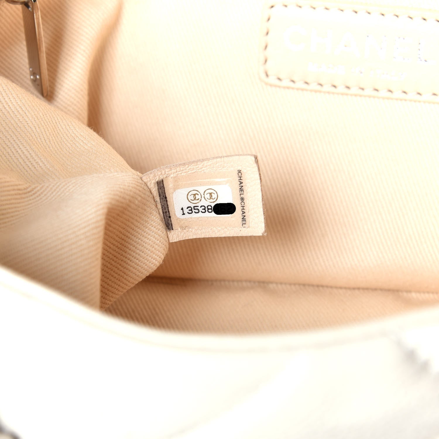 Chanel Glazed Caviar Quilted Small Nature Flap Bag White 7 of 10