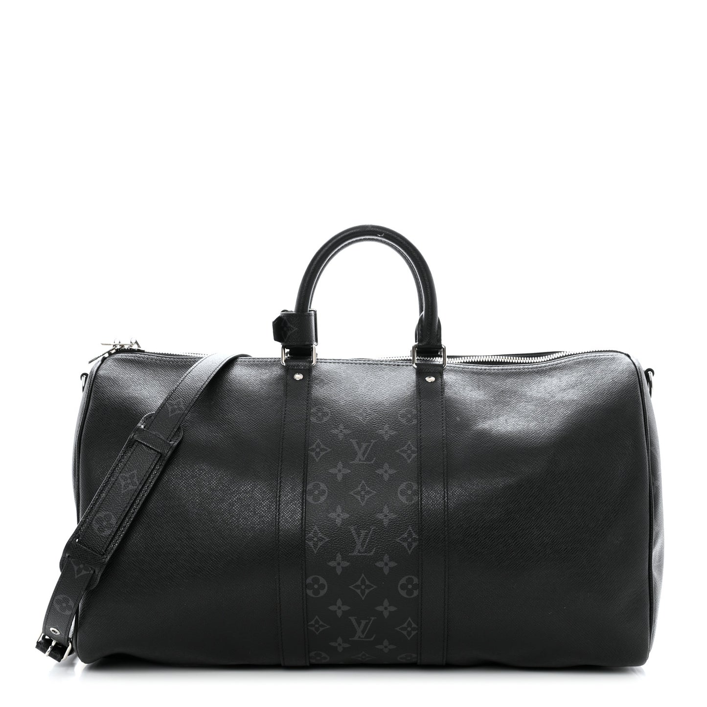 Taiga Monogram Eclipse Keepall Bandouliere 50 Black