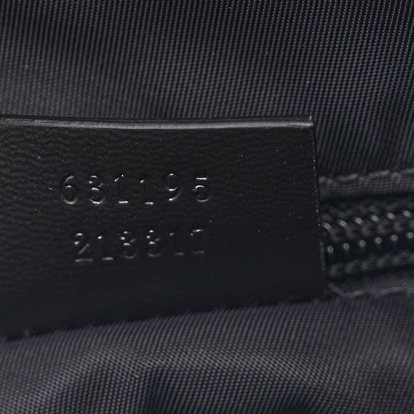 Techno Canvas Selleria Calfskin Web Small Flat Messenger Bag Black