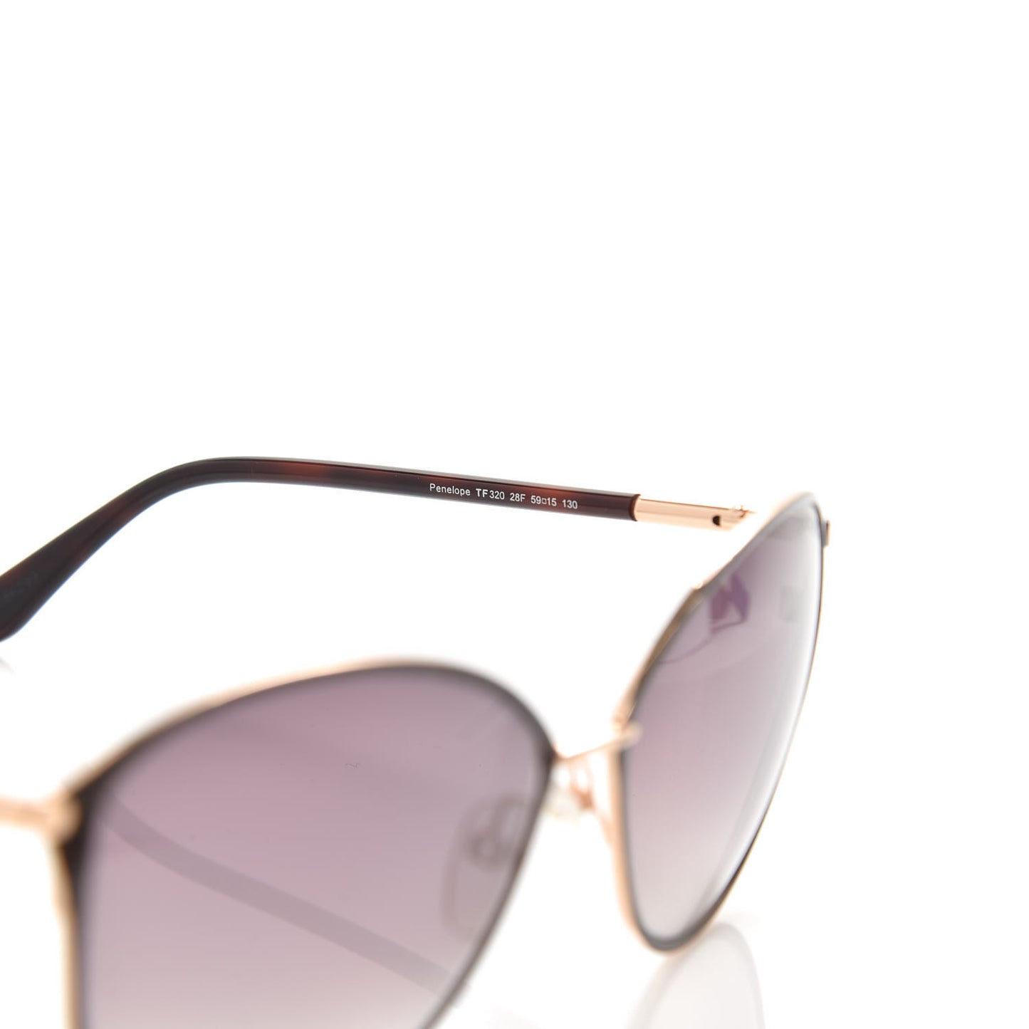 Penelope Vintage Round Sunglasses TF320 Brown