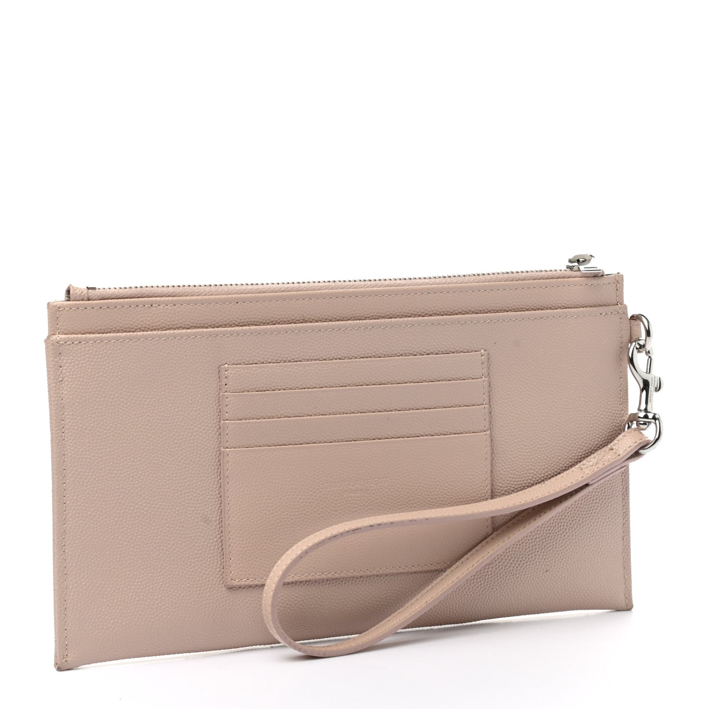 Grain De Poudre Chevron Monogram Large Bill Pouch Pale Pink