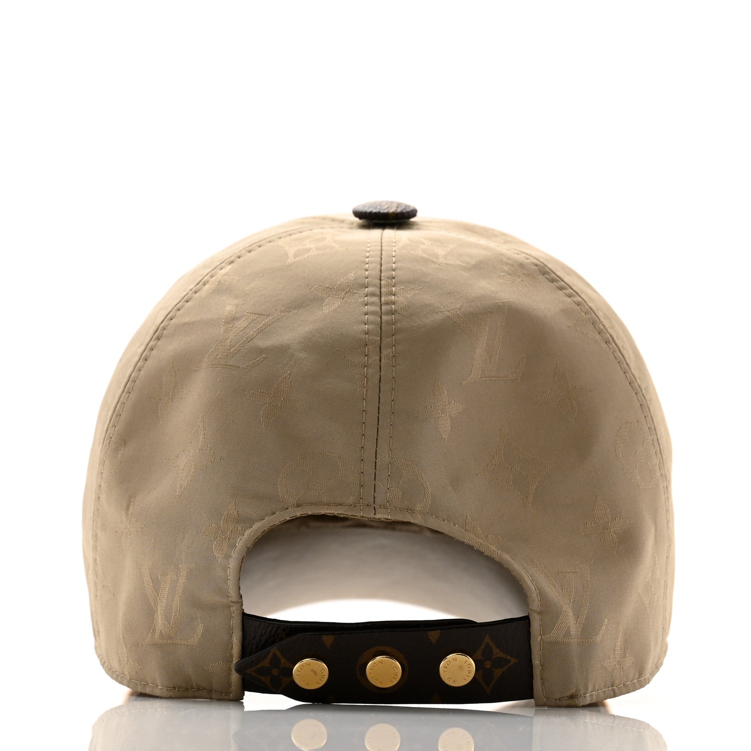 Louis Vuitton Monogram Polyester Silk LV Get Ready Cap M Beige 5 of 9