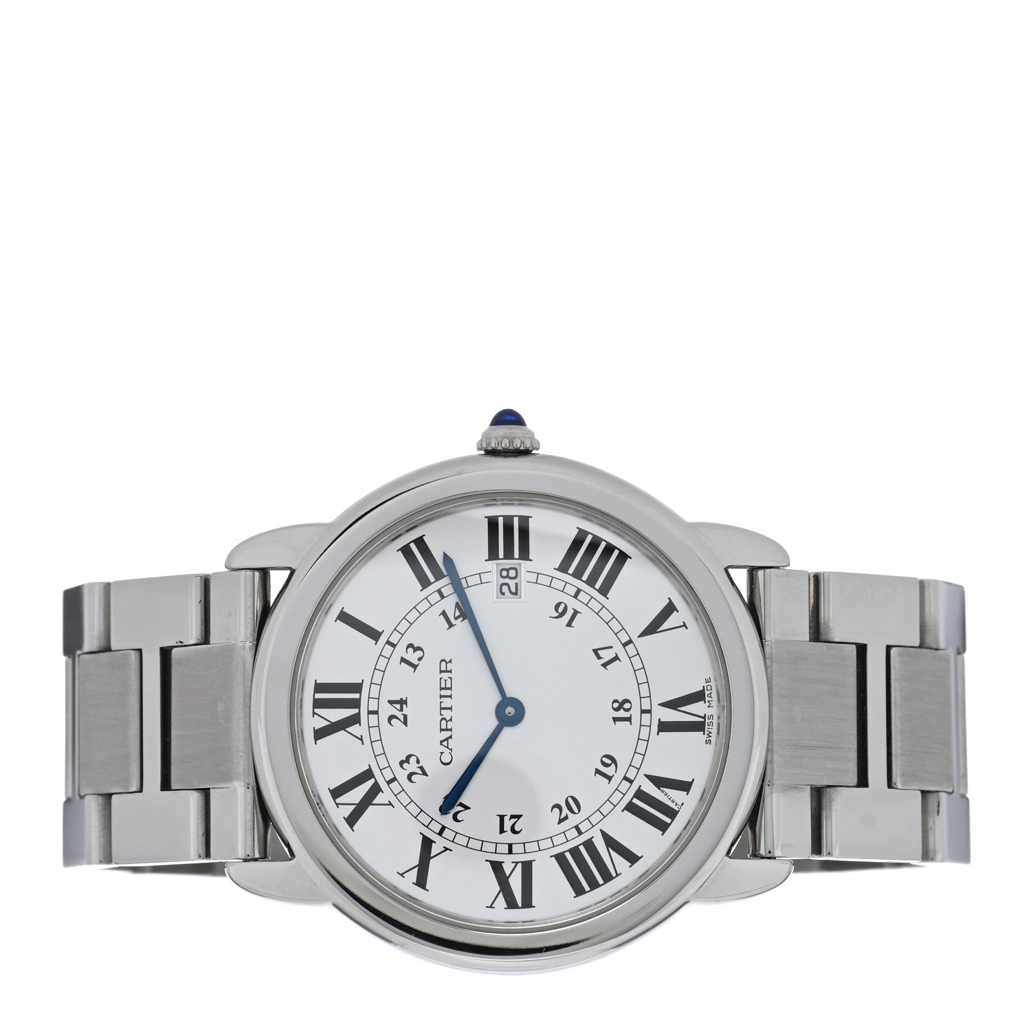 Cartier Stainless Steel 36mm Ronde Solo Quartz Watch 2 of 4