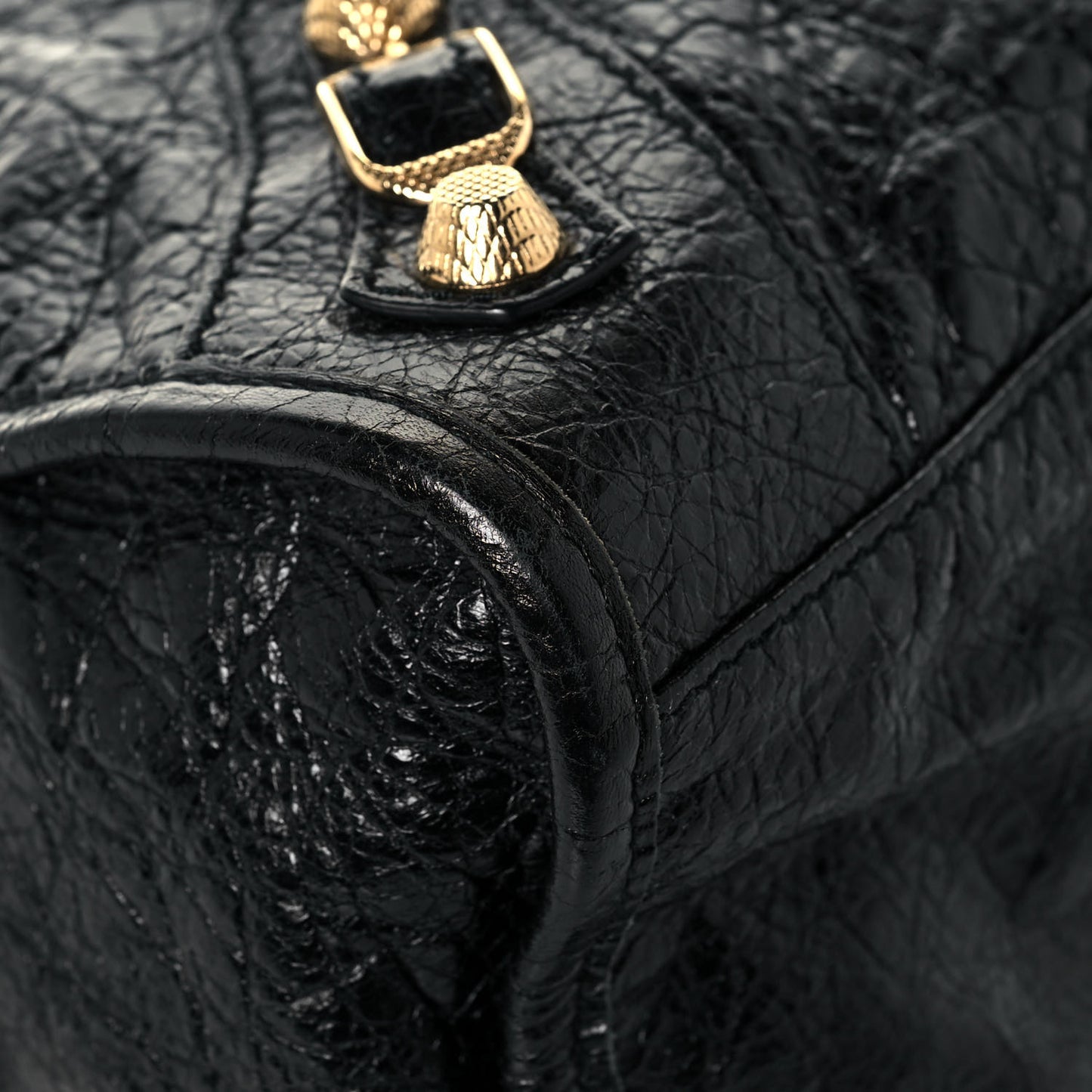 Agneau Giant 12 Gold Hardware City Black