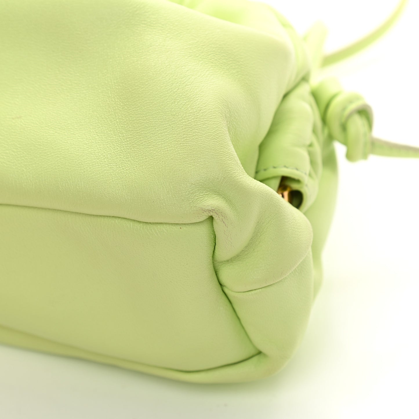 Lambskin Mini Cloud Clutch Mint