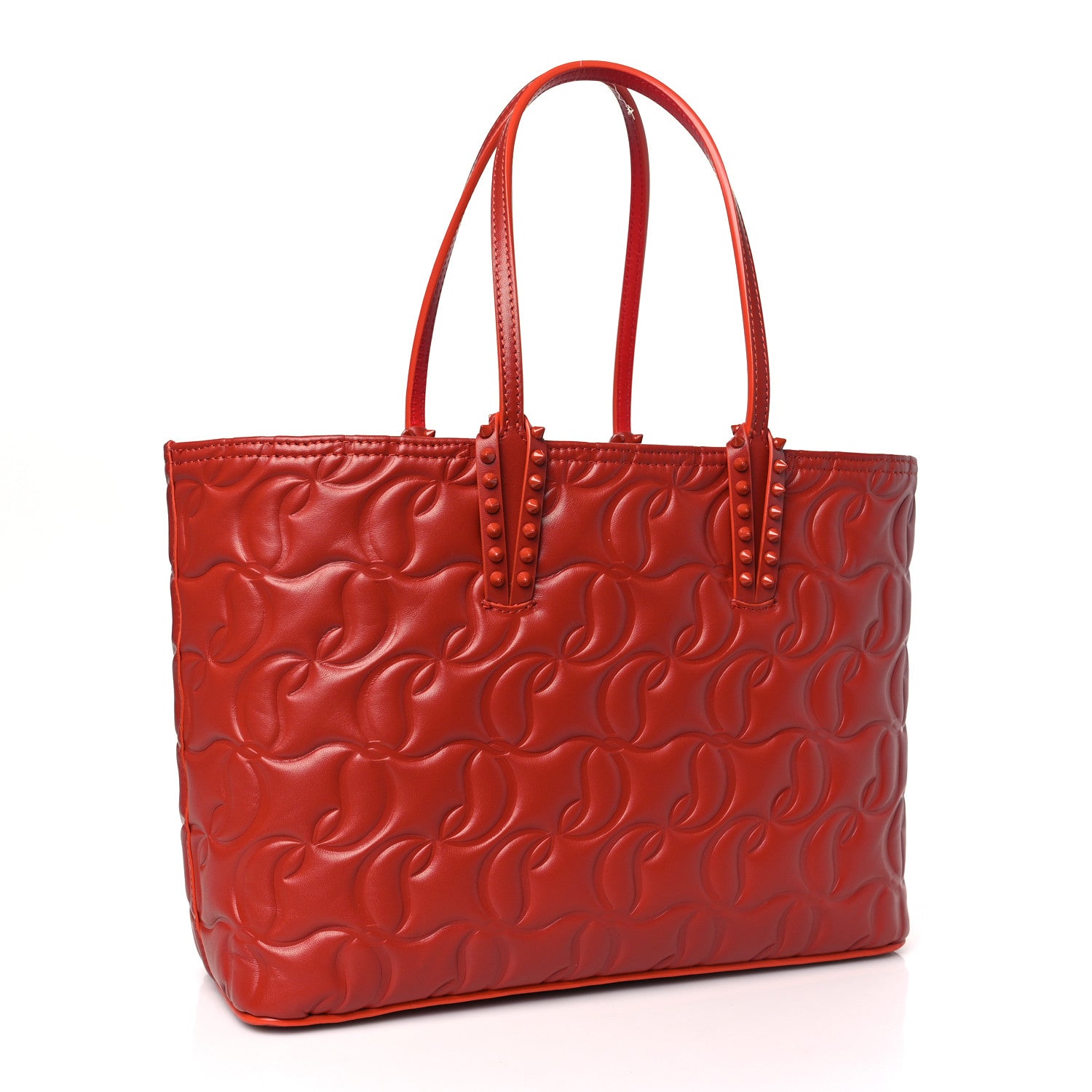Christian Louboutin Nappa Embossed East West Cabata Tote Rouquine 4 of 10