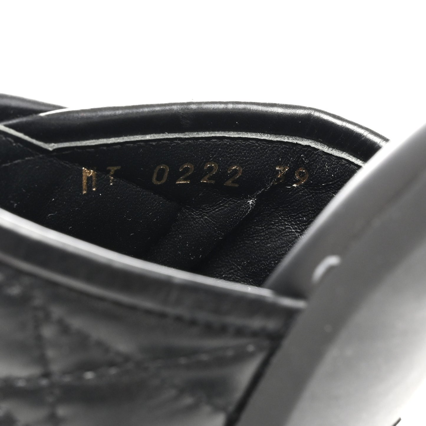 Calfskin Cannage Quilted Dio(r)evolution 80mm Slide Sandals 39 Black