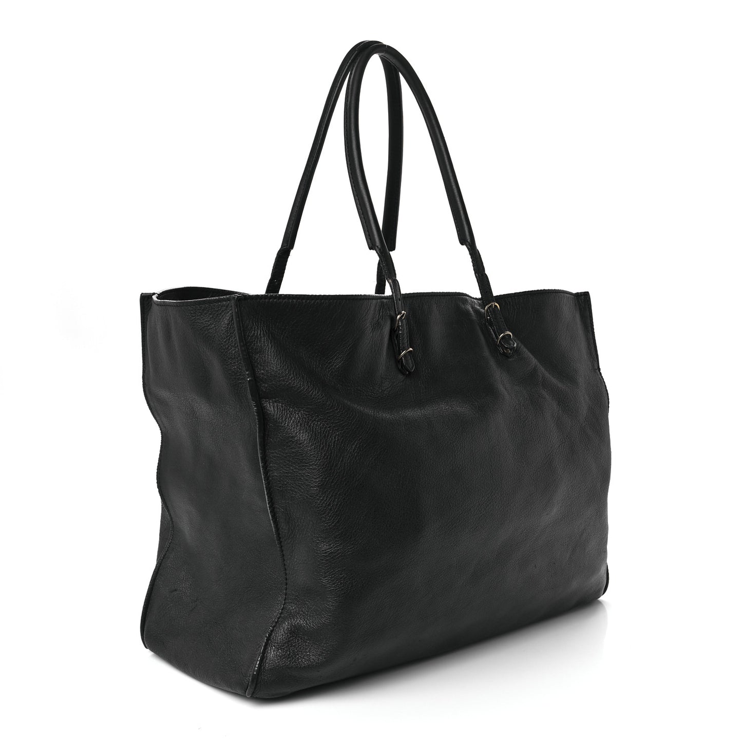 Supple Calfskin Papier A4 Tote Black