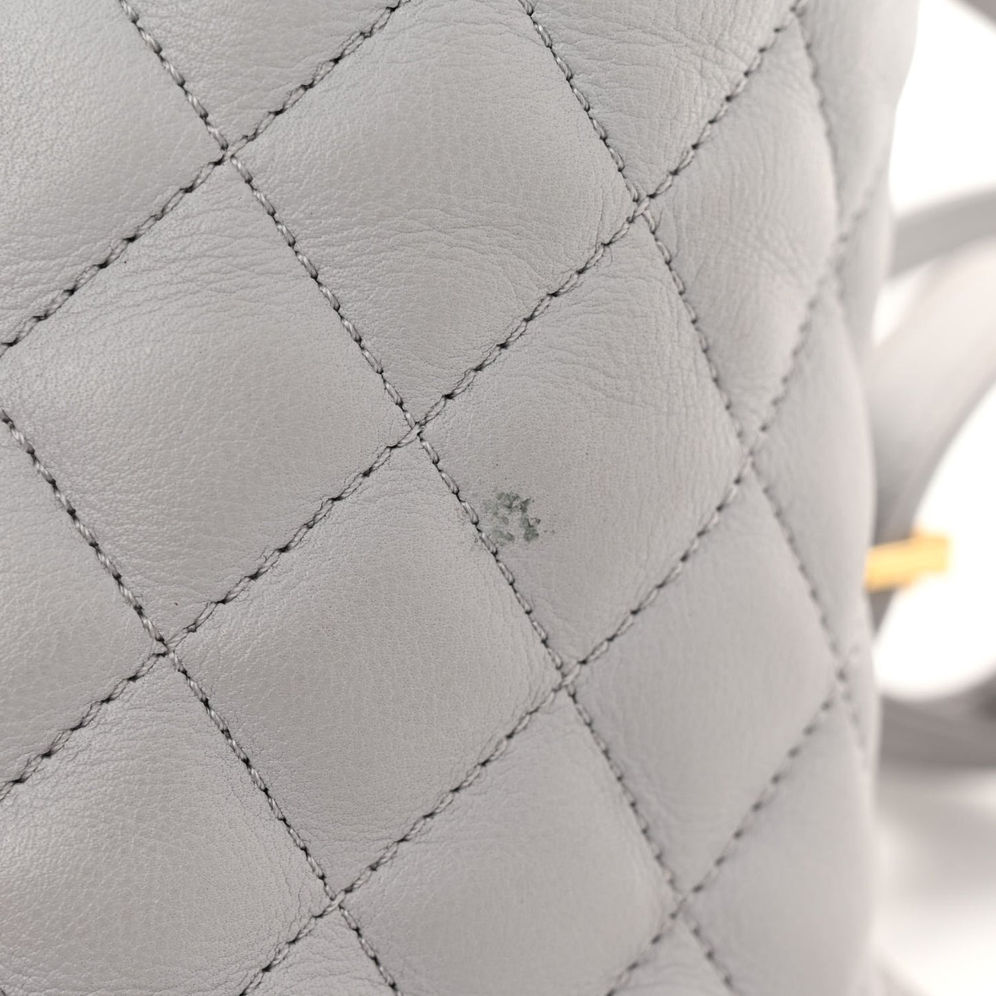 Calfskin Quilted Large Urban Spirit Backpack Grey