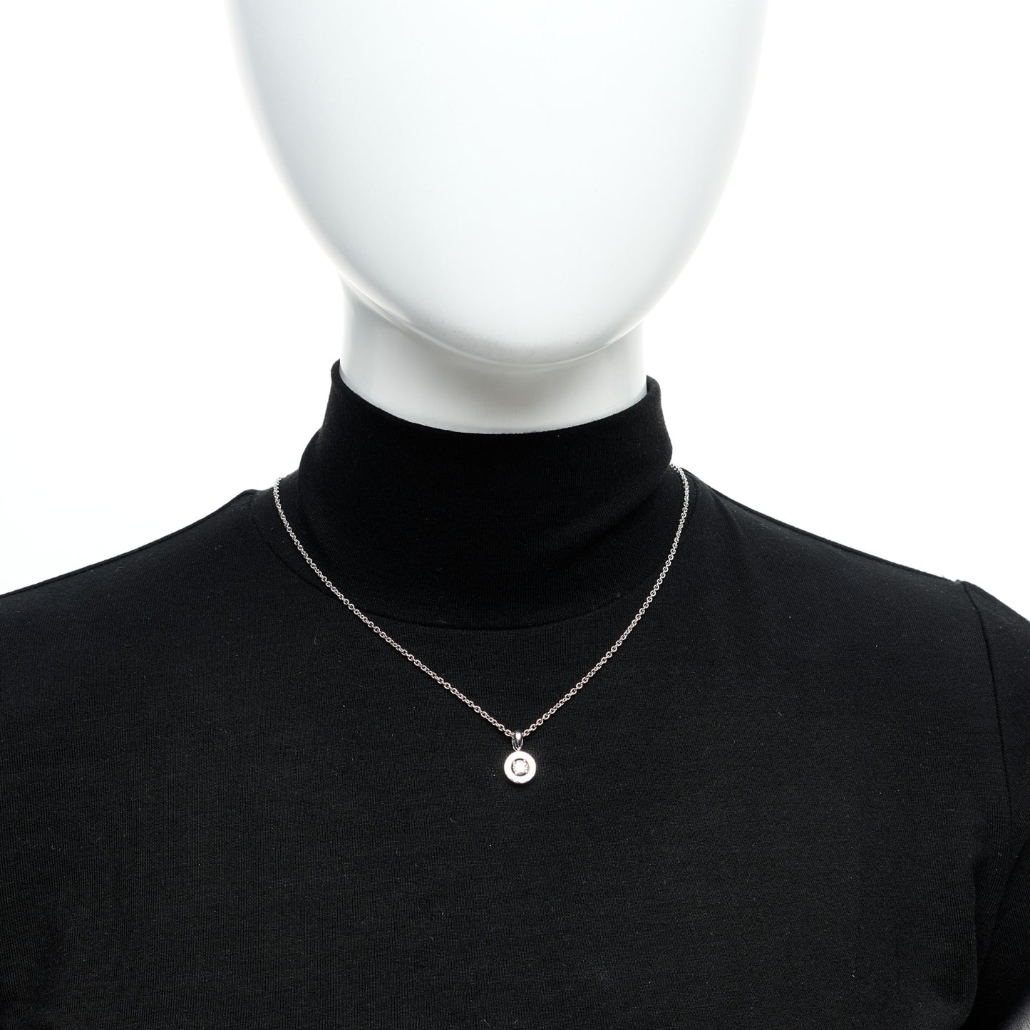 18K White Gold Diamond .23ct BVLGARI BVLGARI Pendant Necklace