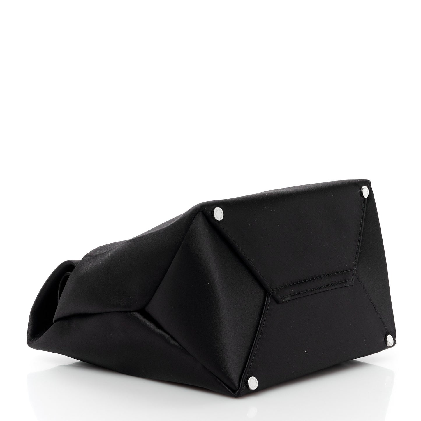 Satin Lunch Bag Clutch Black