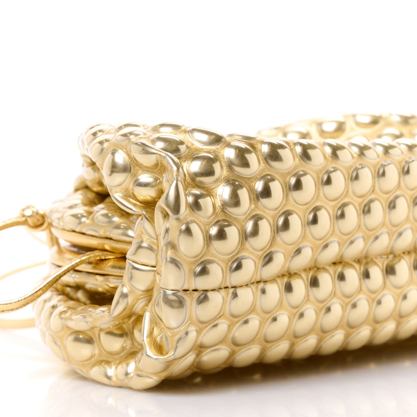 Metallic Fabric Bubble Wrap The Mini Pouch Gold