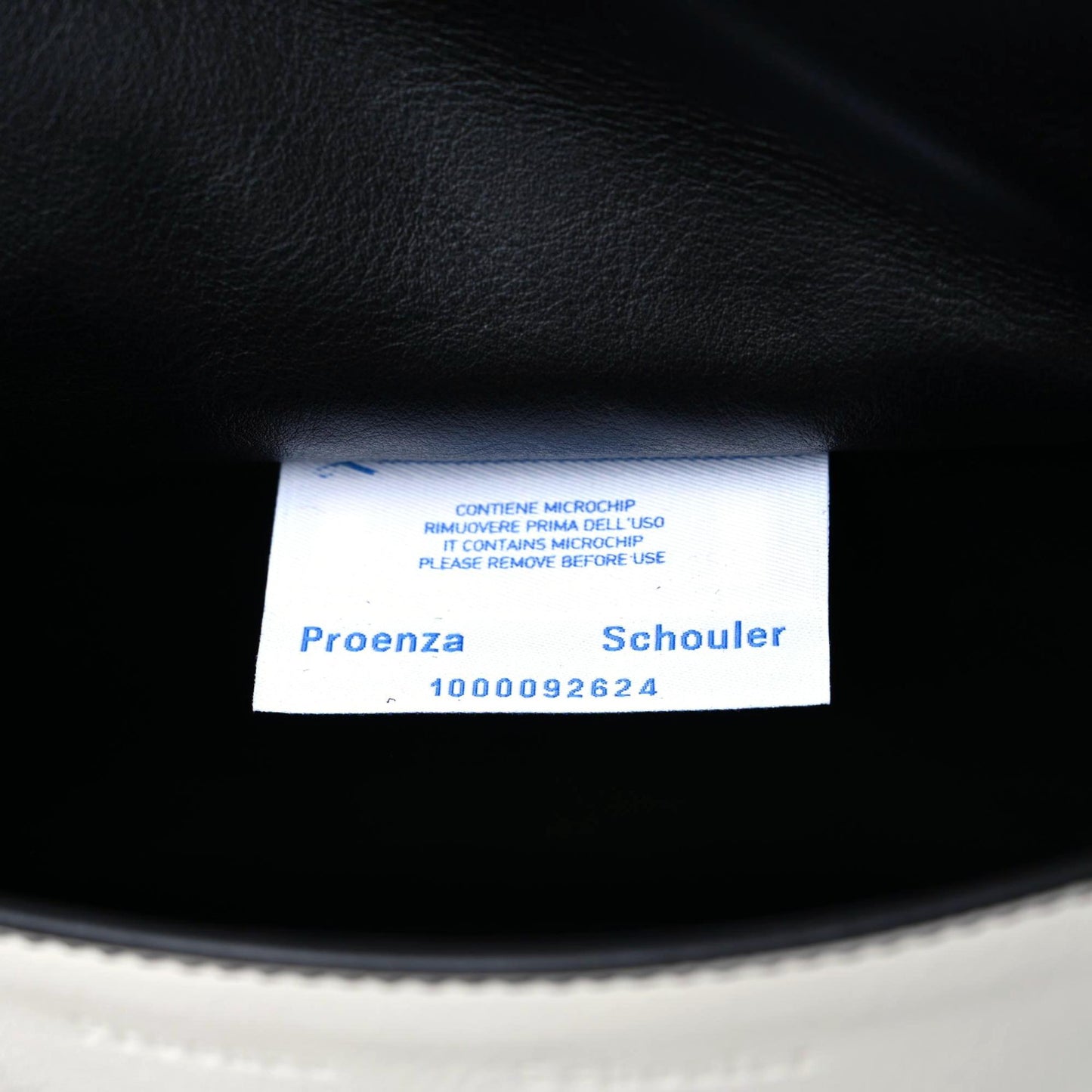 Lambskin Woven Small Courier Shoulder Bag Black White