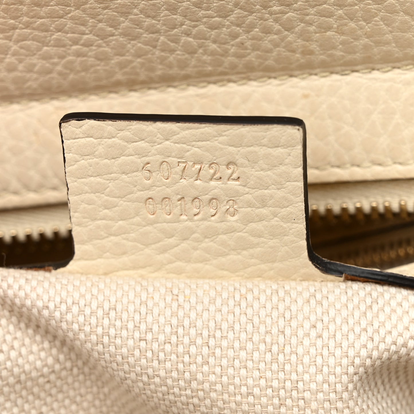 Dollar Calfskin Medium Soho Top Handle Satchel Ivoire