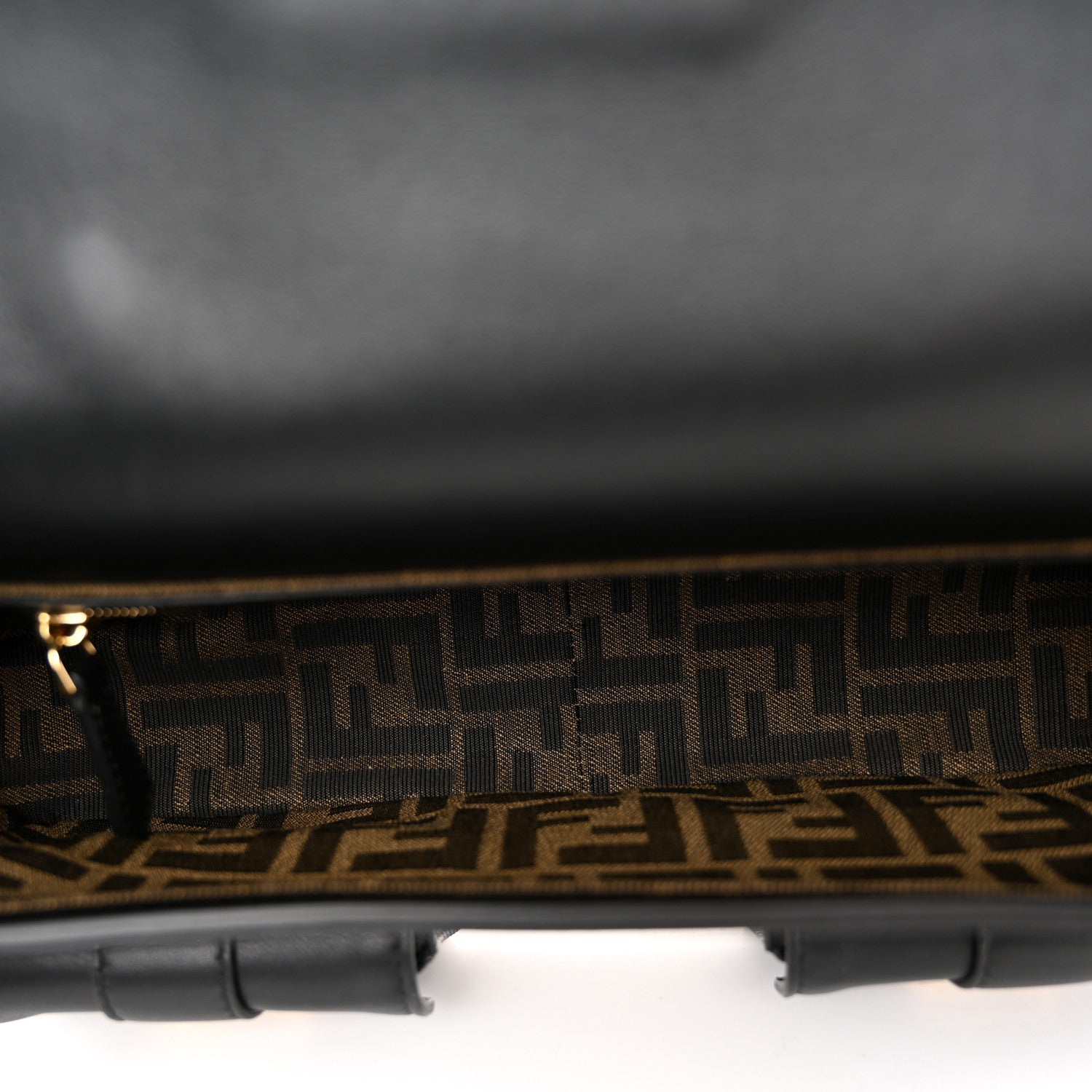 Fendi Shiny Nappa Multipocket Baguette Black 5 of 10